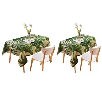 2 Pcs Tropical Plants Pattern Linen Waterproof Tablecloths Decorative Table Cloth Tablecloth 100X140cm & 90X90cm
2 Pcs Tropical Plants Pattern Linen Waterproof Tablecloths Decorative Table Cloth Tablecloth 100X140cm & 90X90cm