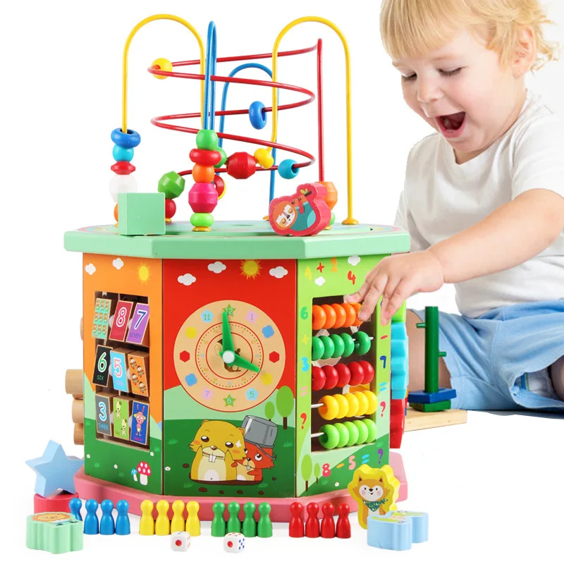 Early Childhood Children Wooden Large Size Multi-functional Educational Large Bead-stringing Toy Treasure Chest Octahedral Bead-
Early Childhood Children Wooden Large Size Multi-functional Educational Large Bead-stringing Toy Treasure Chest Octahedral Bead-