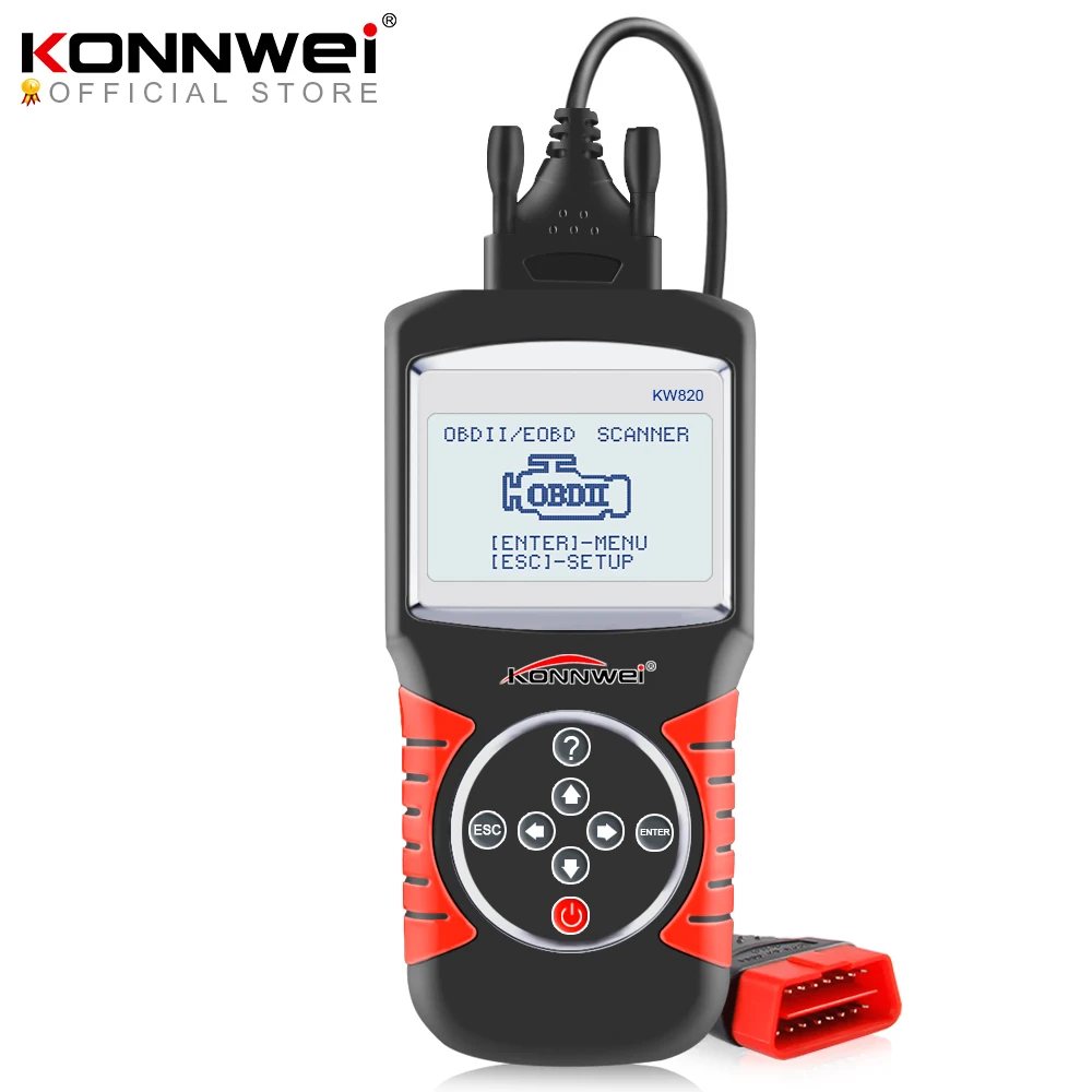 KONNWEI KW820 Automotive Scanner Multi-languages OBDII EOBD Diagnostic Tool Car Errors Code Reader Diagnostic Scanner In Spanish
KONNWEI KW820 Automotive Scanner Multi-languages OBDII EOBD Diagnostic Tool Car Errors Code Reader Diagnostic Scanner In Spanish