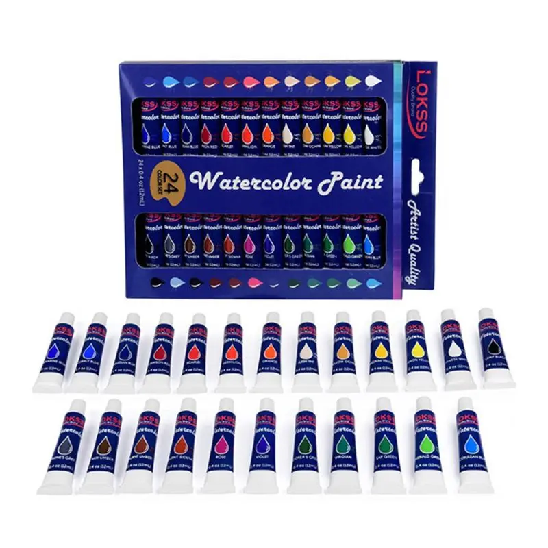 24 Color Set of Art Oil Paint in Large 12ml Tubes Rich Vivid Colors for students 203A
24 Color Set of Art Oil Paint in Large 12ml Tubes Rich Vivid Colors for students 203A