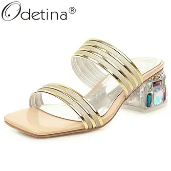 Odetina Women Fashion Non-Slip Pull On Square Toe Crystal Mules Female New Slingbacks Block Thick High Heel Elegant Casual Pumps
Odetina Women Fashion Non-Slip Pull On Square Toe Crystal Mules Female New Slingbacks Block Thick High Heel Elegant Casual Pumps