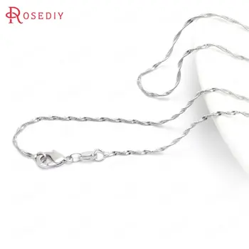 (37894)2PCS 45CM Platinum Color Copper with Lobster Clasps Finished Necklace Chains Diy Jewelry Findings Accessories wholesale 
(37894)2PCS 45CM Platinum Color Copper with Lobster Clasps Finished Necklace Chains Diy Jewelry Findings Accessories wholesale