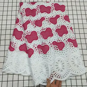 New High Quality African Big Eyelet Fabric French Dry Cotton With Stone Lace Fabric Nigerian Voile Lace Fabric Embroidery Dress
New High Quality African Big Eyelet Fabric French Dry Cotton With Stone Lace Fabric Nigerian Voile Lace Fabric Embroidery Dress