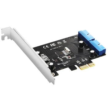 PCI Express to 2 Port USB 3.0 Riser Card PCI-E to Internal Dual 20Pin PCI Express Card Converter Adapter for PC Computer
PCI Express to 2 Port USB 3.0 Riser Card PCI-E to Internal Dual 20Pin PCI Express Card Converter Adapter for PC Computer