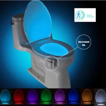 Smart PIR Motion Sensor Toilet Seat Night Light 8 Colors Waterproof Backlight For Toilet Bowl LED Luminaria Lamp WC Toilet Light
Smart PIR Motion Sensor Toilet Seat Night Light 8 Colors Waterproof Backlight For Toilet Bowl LED Luminaria Lamp WC Toilet Light