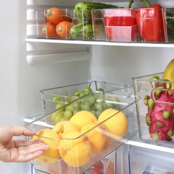 Refrigerator Organizer Bins Stackable Fridge Organizers Storage Box with Cutout Handles for Freezer Cabinets K888
Refrigerator Organizer Bins Stackable Fridge Organizers Storage Box with Cutout Handles for Freezer Cabinets K888