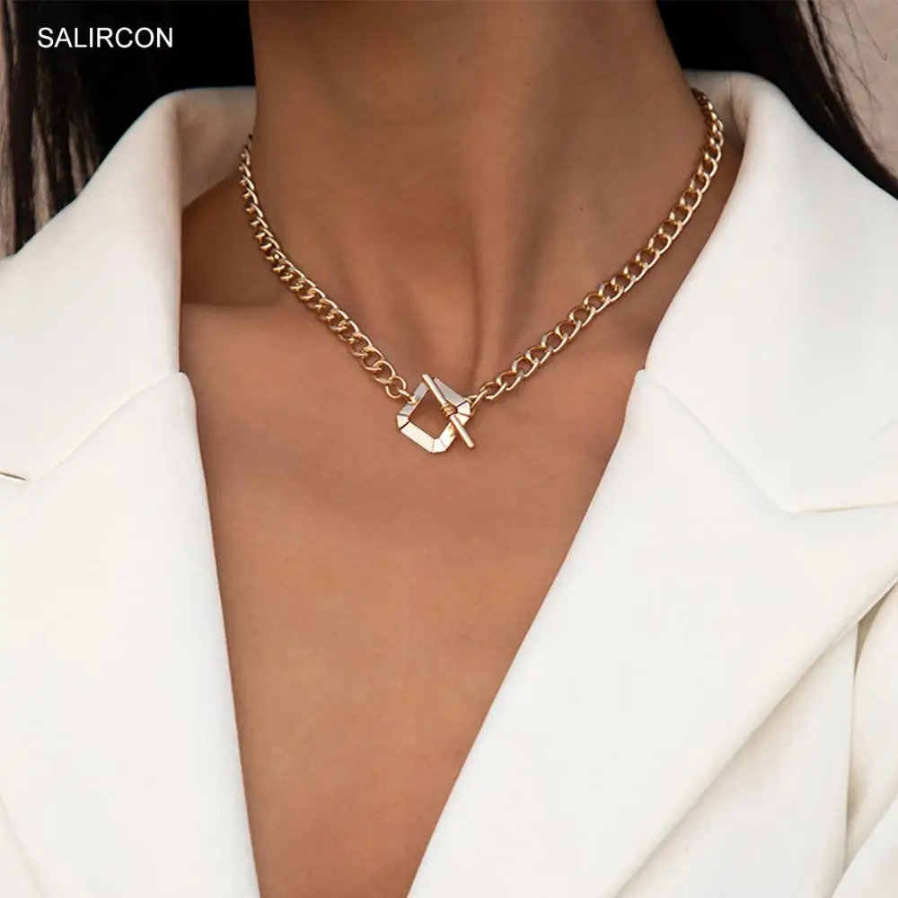 Salircon Kpop Geometric Simple Chains Necklace Gothic Minimalist Chain on Neck Choker Necklace for Women Jewelry Gift 2020 Trend
Salircon Kpop Geometric Simple Chains Necklace Gothic Minimalist Chain on Neck Choker Necklace for Women Jewelry Gift 2020 Trend