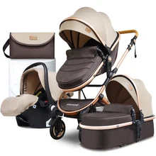 Babyfond High Landscape Baby Stroller 3 in 1 Basket Can Sit Reclining Folding Two-way Shock-absorbing Child Cart Send Bag
Babyfond High Landscape Baby Stroller 3 in 1 Basket Can Sit Reclining Folding Two-way Shock-absorbing Child Cart Send Bag