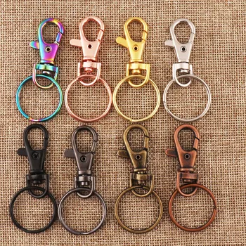 20 pcs colorful Lobster Swivel Clasps with open key ring,universal rotating buckle,key chain,Hardware lobster buckle,easy to rem
20 pcs colorful Lobster Swivel Clasps with open key ring,universal rotating buckle,key chain,Hardware lobster buckle,easy to rem
