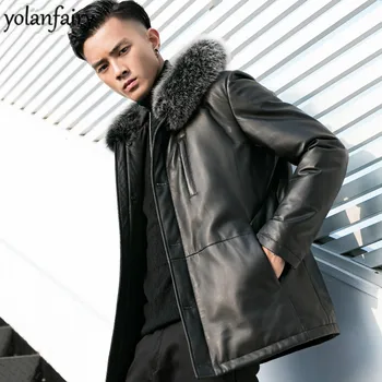 Leather Jacket Sheepskin Genuine Leather Jacket Men Duck Down Winter Coat Mens Leather Jacket Chaqueta Cuero Hombre YY870
Leather Jacket Sheepskin Genuine Leather Jacket Men Duck Down Winter Coat Mens Leather Jacket Chaqueta Cuero Hombre YY870