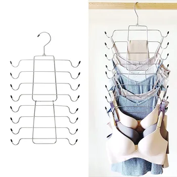 Multi-layer Stainless Steel Clothes Support Drying Rack Hanger Holder Stand Underwear Camis Rotate Space Saving Organizer Z0714
Multi-layer Stainless Steel Clothes Support Drying Rack Hanger Holder Stand Underwear Camis Rotate Space Saving Organizer Z0714