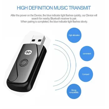 Bluetooth Adapter USB Bluetooth 4.2 Receiver for PC Computer Wireless Headset Speaker Mini Bluetooth Transmitter Adapter
Bluetooth Adapter USB Bluetooth 4.2 Receiver for PC Computer Wireless Headset Speaker Mini Bluetooth Transmitter Adapter