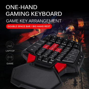 Portable Cool Gaming Keyboard Wired Keyboard Double Space Left And Right Hand Universal One-Handed Keyboard USB Mini Keyboard
Portable Cool Gaming Keyboard Wired Keyboard Double Space Left And Right Hand Universal One-Handed Keyboard USB Mini Keyboard