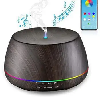 Bluetooth Aroma Essential Oil Diffuser Aromatherapy Ultrasonic Air Humidifier with Colorful LED Light for Room Bedroom 400ml
Bluetooth Aroma Essential Oil Diffuser Aromatherapy Ultrasonic Air Humidifier with Colorful LED Light for Room Bedroom 400ml