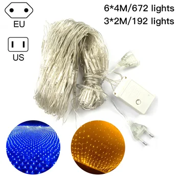 1Pc Bright Mesh LED Light Water-proof Energy-saving Net Garland String Lights Outdoor Chain Decoration Garden Lamp Home Decor
1Pc Bright Mesh LED Light Water-proof Energy-saving Net Garland String Lights Outdoor Chain Decoration Garden Lamp Home Decor
