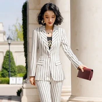 Xn9880 White Stripes Small Suit Coat Female England Wind Occupation Light Luxury Suit
Xn9880 White Stripes Small Suit Coat Female England Wind Occupation Light Luxury Suit