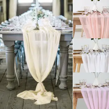 27x120 inch Romantic Wedding Chiffon Table Runner Tablecloth Cover Chair Sash Party Decorations Sheer Table Runner White Chiffon 
27x120 inch Romantic Wedding Chiffon Table Runner Tablecloth Cover Chair Sash Party Decorations Sheer Table Runner White Chiffon