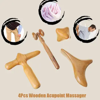 Portable Wooden Acupoint Massager 4Pcs/Set Therapy Body Relaxation Therapeutic Roller Tool Massage Accessories Kit Health Care
Portable Wooden Acupoint Massager 4Pcs/Set Therapy Body Relaxation Therapeutic Roller Tool Massage Accessories Kit Health Care