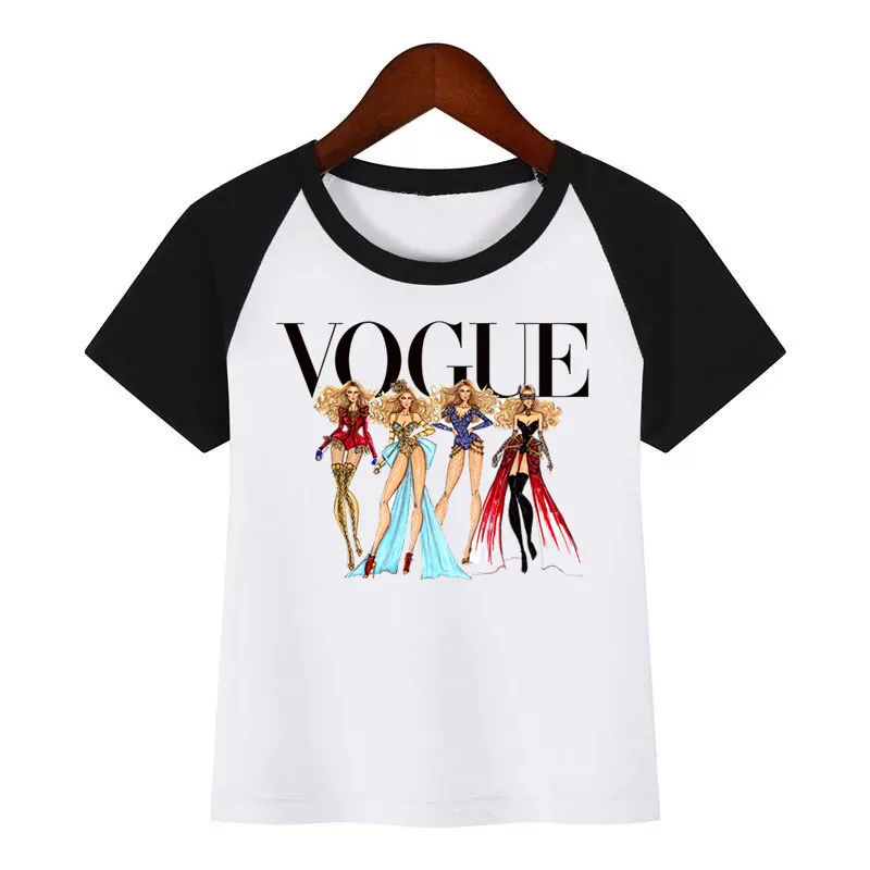 Kids Cartoon Print T shirt Children VOGUE Design Summer Tops Boys and Girls Casual Streetwear T-shirt
Kids Cartoon Print T shirt Children VOGUE Design Summer Tops Boys and Girls Casual Streetwear T-shirt