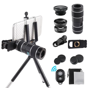 12x Zoom Phone Camera External Telephoto Lens Tripod Kit Wide Angle Macro Lens Remote Shutter Control Set
12x Zoom Phone Camera External Telephoto Lens Tripod Kit Wide Angle Macro Lens Remote Shutter Control Set