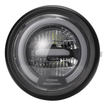 6.5 Inch Motorcycle Retro Black Metal LED Headlight Lamp Daytime Running Headlight for CG125 GN125 Honda White Light
6.5 Inch Motorcycle Retro Black Metal LED Headlight Lamp Daytime Running Headlight for CG125 GN125 Honda White Light