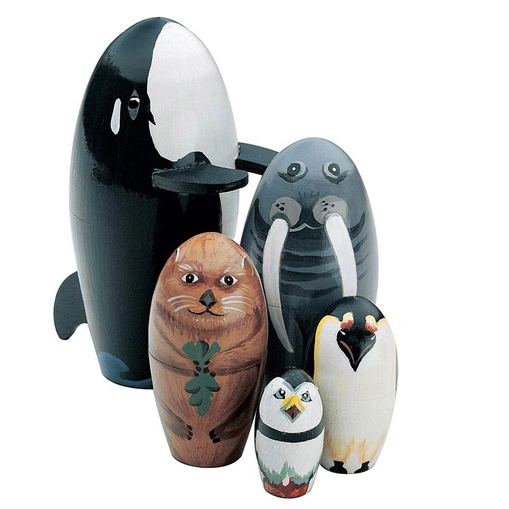 5Pcs/Set Wooden Whale Penguin Animal Matryoshka Nesting Doll Figurines Kids Toy Home Decor Toys For Kids Christmas Birthday Gift
5Pcs/Set Wooden Whale Penguin Animal Matryoshka Nesting Doll Figurines Kids Toy Home Decor Toys For Kids Christmas Birthday Gift