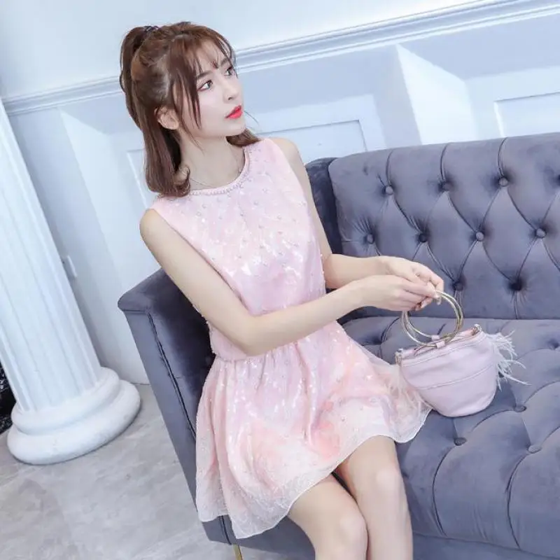 Summer Sexy & Club A-line Geometric Sleeveless Fashion Sexy Elegant Chiffon Backless Pink One Club Cocktail Party Sequin Dress
Summer Sexy & Club A-line Geometric Sleeveless Fashion Sexy Elegant Chiffon Backless Pink One Club Cocktail Party Sequin Dress
