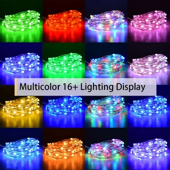 100 LED Outdoor Light String Fairy Garland Battery Power Remote Control Copper Wire Lights Party Christmas Wedding 5 Colors D30
100 LED Outdoor Light String Fairy Garland Battery Power Remote Control Copper Wire Lights Party Christmas Wedding 5 Colors D30