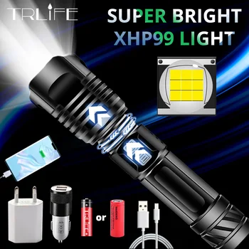 NEW XHP99 Bright LED flashlight P70 Most Powerful Camping Light Zoomable Torch USB Rechargeable as a Power Bank Use 18650 26650
NEW XHP99 Bright LED flashlight P70 Most Powerful Camping Light Zoomable Torch USB Rechargeable as a Power Bank Use 18650 26650