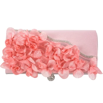 Lady Satin Clutch Bag Flower Evening Party Wedding Purse Chain Shoulder Handbag Colors:Pink
Lady Satin Clutch Bag Flower Evening Party Wedding Purse Chain Shoulder Handbag Colors:Pink