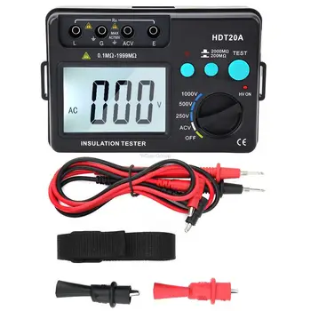 AC 2KV 50Hz LCD Display Insulation Resistance Tester Meter Voltmeter 1000V 1999 Counts Insulation Resistance Tester HDT20A
AC 2KV 50Hz LCD Display Insulation Resistance Tester Meter Voltmeter 1000V 1999 Counts Insulation Resistance Tester HDT20A