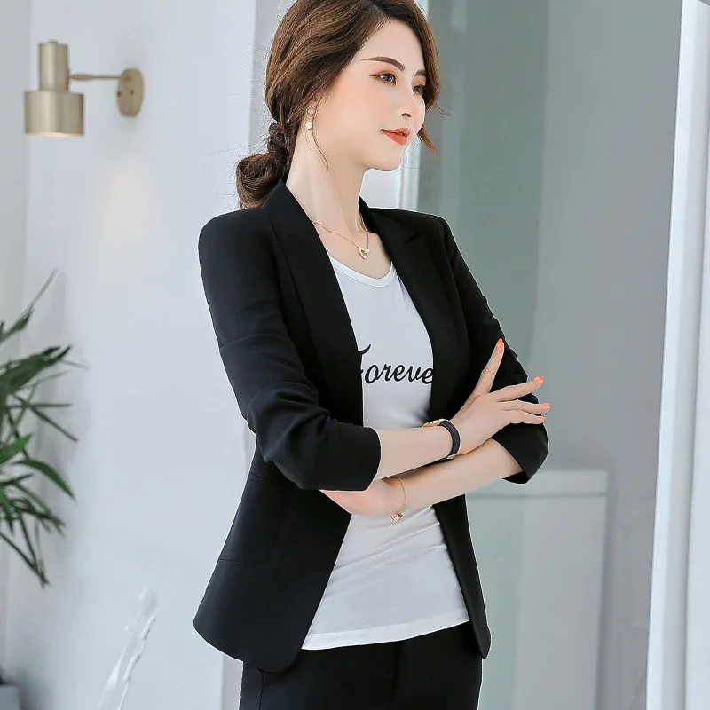 Small Suit Coat Women Wear Suit Formal Wear Work Clothes Fashion Elegant Slim Fit Workwear 2019 New Style Autumn And Winter
Small Suit Coat Women Wear Suit Formal Wear Work Clothes Fashion Elegant Slim Fit Workwear 2019 New Style Autumn And Winter
