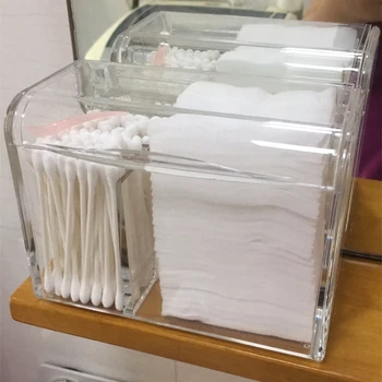 Dust Proof Cosmetics Organizer For Cotton Acrylic Makeup Box Organizer Storage Containers For Cosmetics Pads Holder With Lid
Dust Proof Cosmetics Organizer For Cotton Acrylic Makeup Box Organizer Storage Containers For Cosmetics Pads Holder With Lid