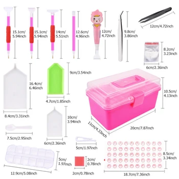 Diamond Painting Tool Box Diamond Embroidery Accessory Full Kit LED Pen Glue Tweezer Storage Box DIY Rhinestone Mosaic Craft Set
Diamond Painting Tool Box Diamond Embroidery Accessory Full Kit LED Pen Glue Tweezer Storage Box DIY Rhinestone Mosaic Craft Set