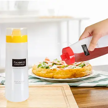Kitchen Tool Domestic 4-hole Salad Sauce Squeeze Oil Bottle Linearity Condiment Bottle Ketchup Plastic Storage Bottle
Kitchen Tool Domestic 4-hole Salad Sauce Squeeze Oil Bottle Linearity Condiment Bottle Ketchup Plastic Storage Bottle