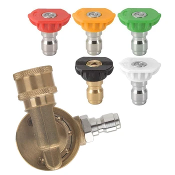 AFBC Power Pressure Washer Spray Nozzle Tips and Quick Connect Pivot Adapter Coupler 240 Degrees with 5 Rotation Angles, Soap an
AFBC Power Pressure Washer Spray Nozzle Tips and Quick Connect Pivot Adapter Coupler 240 Degrees with 5 Rotation Angles, Soap an