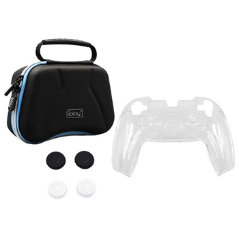 Storage EVA Hard Case Shockproof Hardshell Carrying Case for PS5 DualSense PS4 Controller with Transparent Cover Thumb stick
Storage EVA Hard Case Shockproof Hardshell Carrying Case for PS5 DualSense PS4 Controller with Transparent Cover Thumb stick