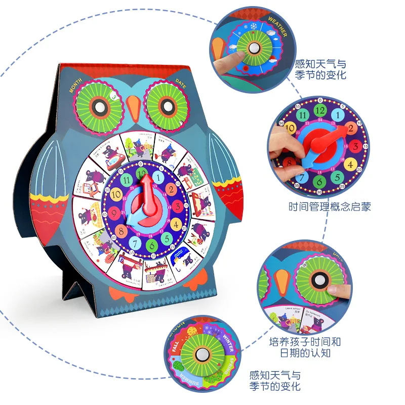 Owl Time Management Toy with Numbers Clock Children Game Jigsaw Puzzle Cognitive Riser Early Childhood Educational
Owl Time Management Toy with Numbers Clock Children Game Jigsaw Puzzle Cognitive Riser Early Childhood Educational