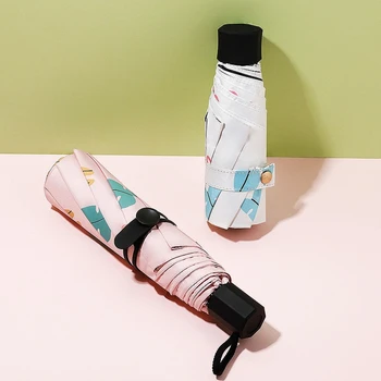 Mini Pocket Folding Women's Umbrella 8 Ribs Anti UV Man's Small Parasol Sun Umbrella Rain Windproof Light Portable Paraguas Pink
Mini Pocket Folding Women's Umbrella 8 Ribs Anti UV Man's Small Parasol Sun Umbrella Rain Windproof Light Portable Paraguas Pink