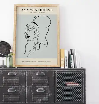 Amy Winehouse Poster Back to Black Song Lyric Minimalist Poster Singer Star Canvas Print Home Decor Wall Art Decor No Frame
Amy Winehouse Poster Back to Black Song Lyric Minimalist Poster Singer Star Canvas Print Home Decor Wall Art Decor No Frame