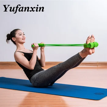 Fitness glue 4 tube resistance with latex pedal exerciser sit up pull rope Yoga equipment Pilates exercise expander elastic band
Fitness glue 4 tube resistance with latex pedal exerciser sit up pull rope Yoga equipment Pilates exercise expander elastic band