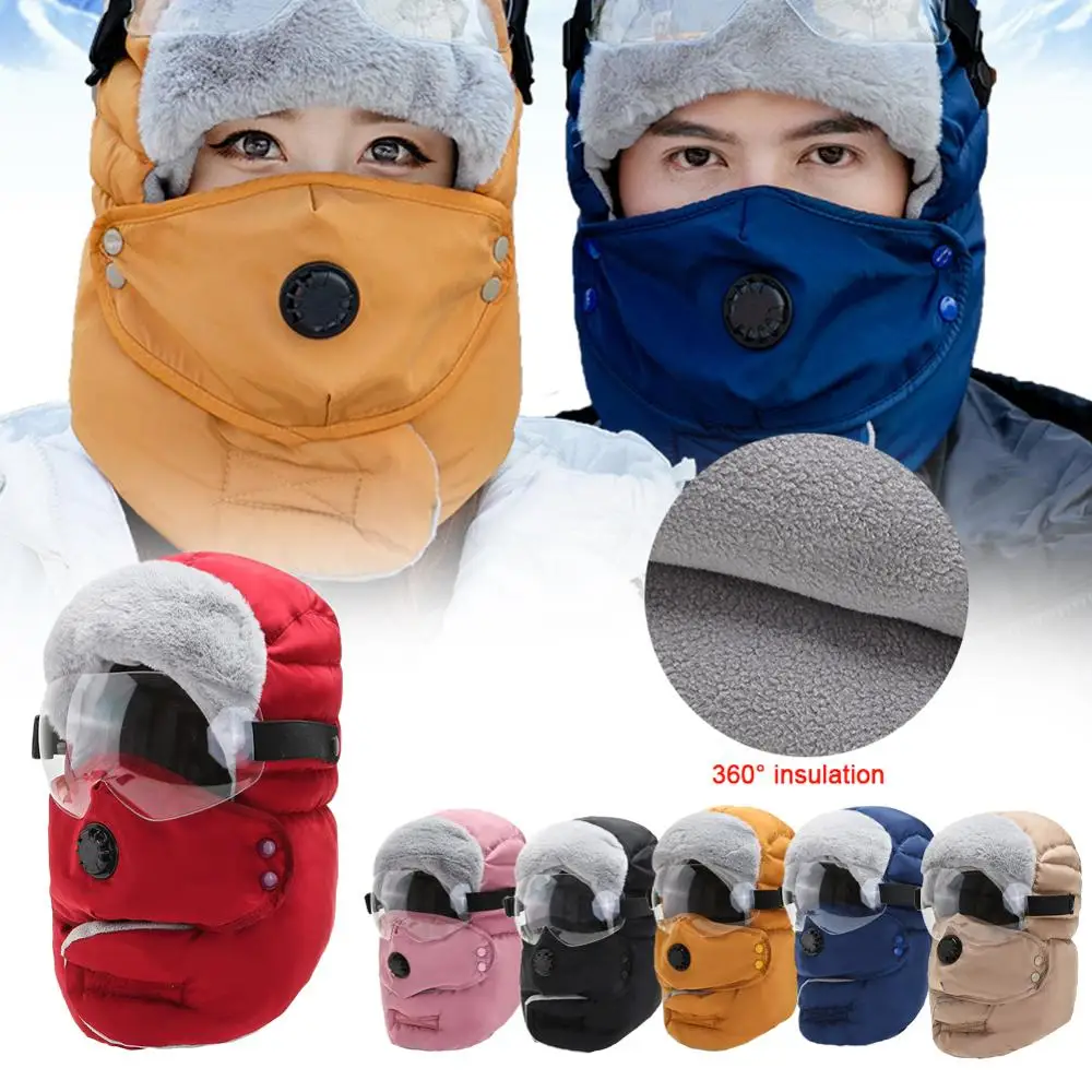 Outdoor Warm Face Mask Cold-Proof Cap Valve Mask Transparent Eye Mask Autumn Winter Cycling Hat Windproof Earmuffs Face Protect
Outdoor Warm Face Mask Cold-Proof Cap Valve Mask Transparent Eye Mask Autumn Winter Cycling Hat Windproof Earmuffs Face Protect