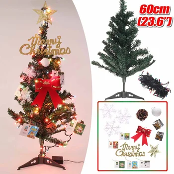 60cm PVC Christmas Tree + 18 pcs Christmas Tree Decorations Accessories + Christmas Light String For Home Navidad Dector Gift
60cm PVC Christmas Tree + 18 pcs Christmas Tree Decorations Accessories + Christmas Light String For Home Navidad Dector Gift