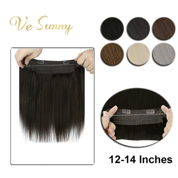 VeSunny Invisible Wire Halo Human Hair Extensions Flip in Fish Line with 2 Clips on Machine Made Remy Solid Color Short Length
VeSunny Invisible Wire Halo Human Hair Extensions Flip in Fish Line with 2 Clips on Machine Made Remy Solid Color Short Length
