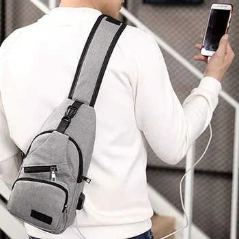 &40 Crossbody Bags For Men Bolsa Masculina Fashion Sling Bag Men's USB Rechargeable Chest Bag Small Backpack Daypack Man Bag
&40 Crossbody Bags For Men Bolsa Masculina Fashion Sling Bag Men's USB Rechargeable Chest Bag Small Backpack Daypack Man Bag