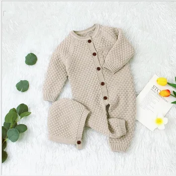 0-24M Baby Romper Winter Clothes Knitted Warm Romper With Hat Infant Toddler Jumpsuit Newborn Girl Boy Clothes 2019 Brand New 
0-24M Baby Romper Winter Clothes Knitted Warm Romper With Hat Infant Toddler Jumpsuit Newborn Girl Boy Clothes 2019 Brand New