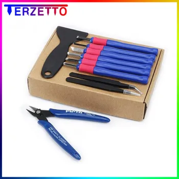 Repair Knife Tweezers Spade Clipper Tool Kit Set for 3D Printed Model Deburring Clean-up 10pcs/set 3D Printer Parts
Repair Knife Tweezers Spade Clipper Tool Kit Set for 3D Printed Model Deburring Clean-up 10pcs/set 3D Printer Parts