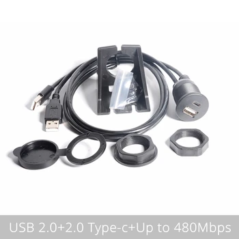 Type C 2.0 and USB 2.0 Male to Female AUX Car Mount Flush Cable Waterproof Extension for Car Truck Boat Motorcycle Dashboard
Type C 2.0 and USB 2.0 Male to Female AUX Car Mount Flush Cable Waterproof Extension for Car Truck Boat Motorcycle Dashboard