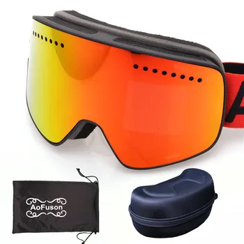 New Brand Professional Ski Goggles With Case Double Anti-fog Big Lens Magnet Ski Glasses Women Men Mask Skiing Snowboard Googles
New Brand Professional Ski Goggles With Case Double Anti-fog Big Lens Magnet Ski Glasses Women Men Mask Skiing Snowboard Googles