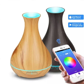 550ML APP Essential Oil Aroma Diffuser Ultrassonic Air Humidifier With Wood Grain 7 Changing Color LED Lights For Home Office
550ML APP Essential Oil Aroma Diffuser Ultrassonic Air Humidifier With Wood Grain 7 Changing Color LED Lights For Home Office